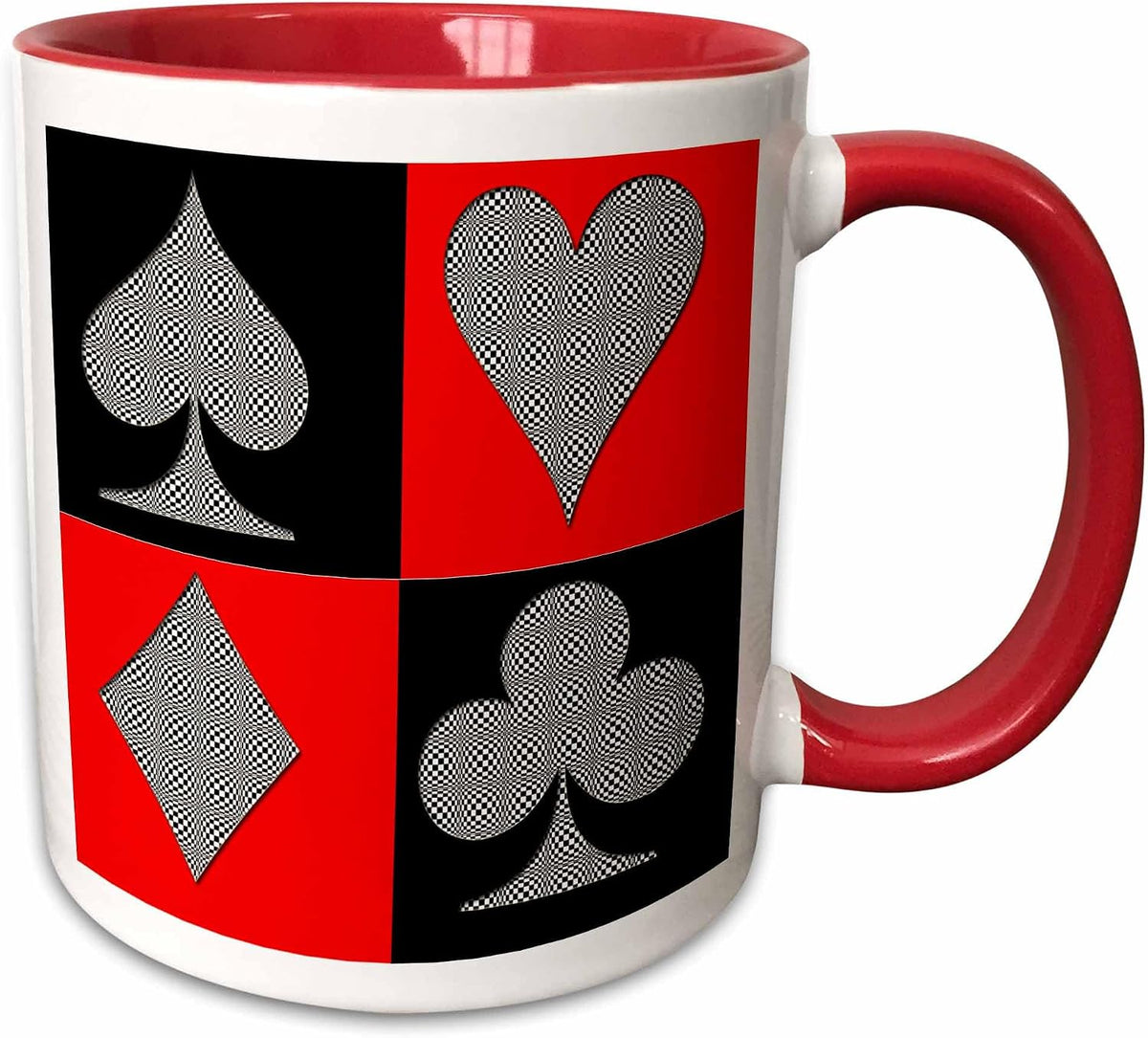 Poker. Four Of A Kind. Aces. Cards Design Ceramic Mug