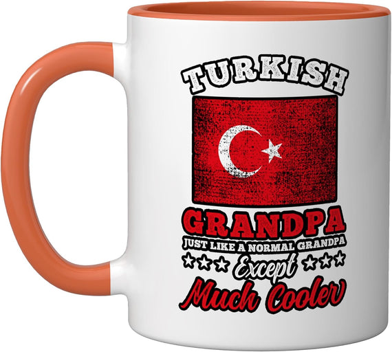 Turkey Flag Turkish Grandpa Fathers Day Ceramic Mug