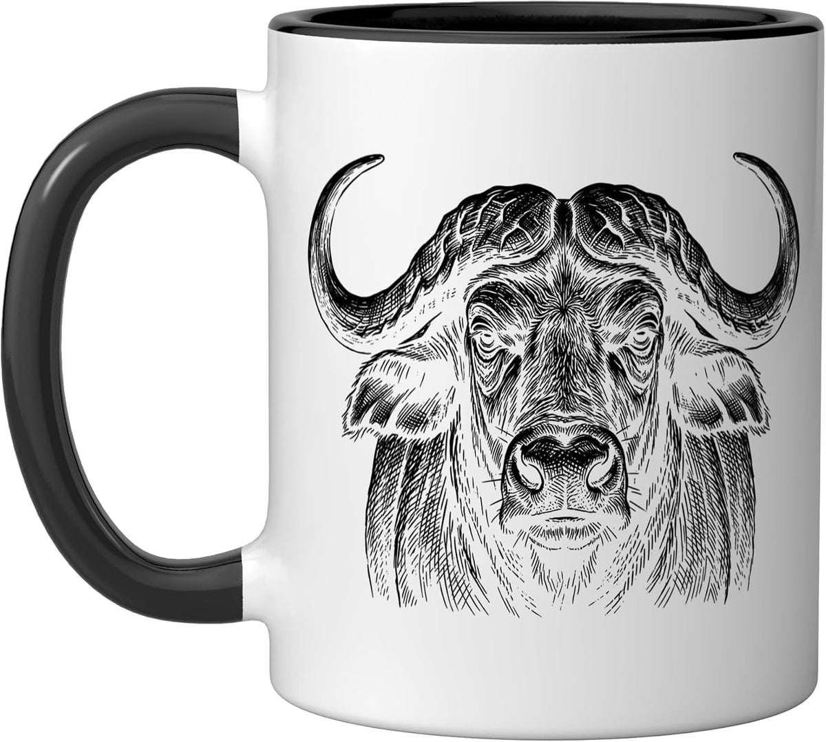 Buffalo Illustration Ceramic Mug