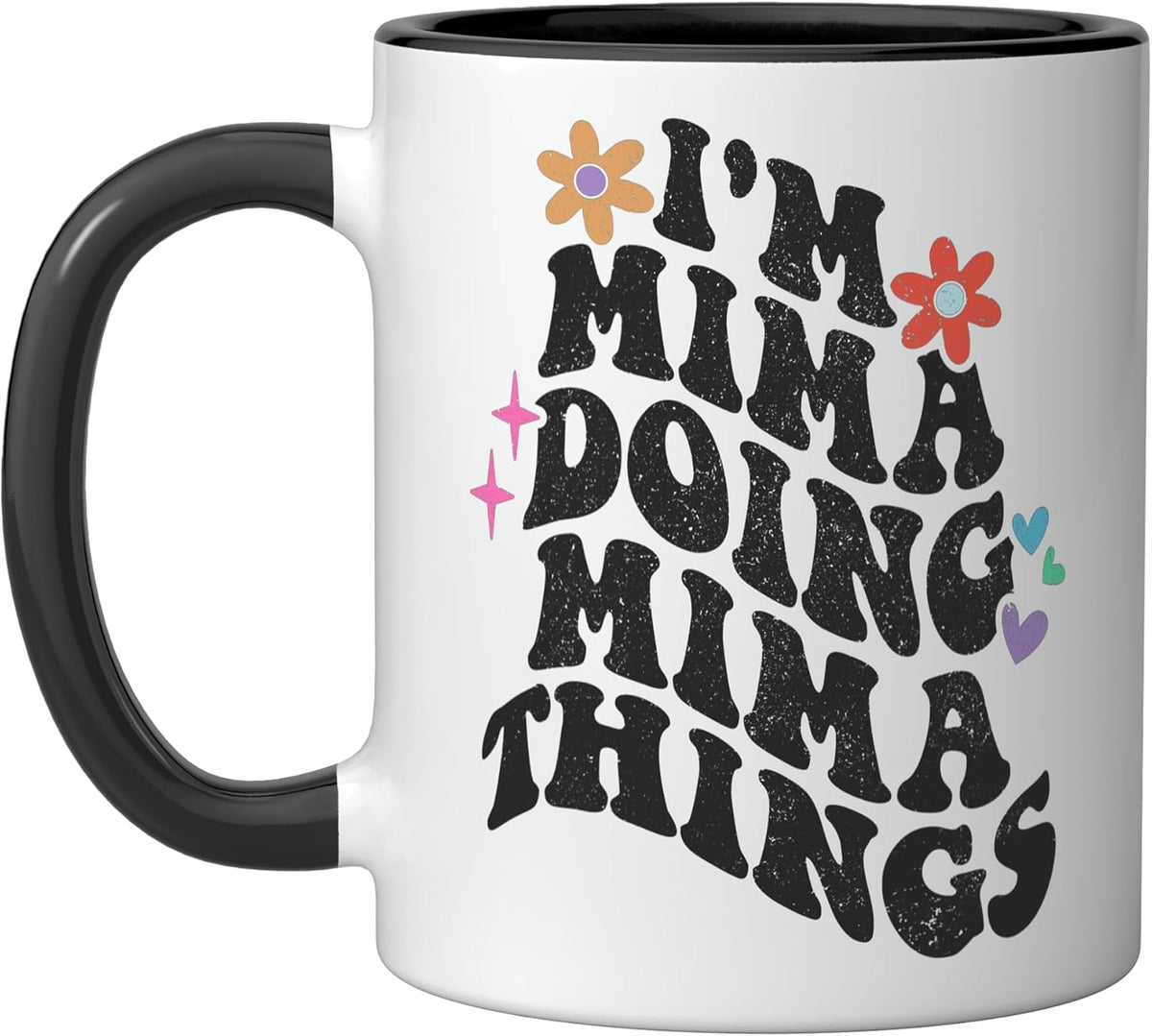 Retro Groovy Im Mima Doing Mima Things Funny Mother's Day Ceramic Mug