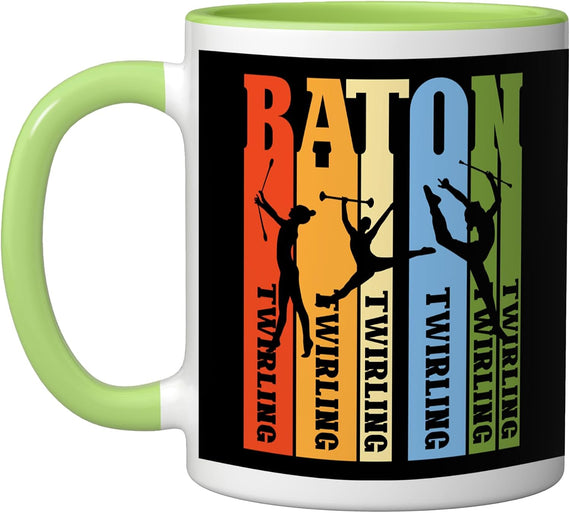 Baton Twirling Twirler Majorettes Baton Twirling Halloween Ceramic Mug