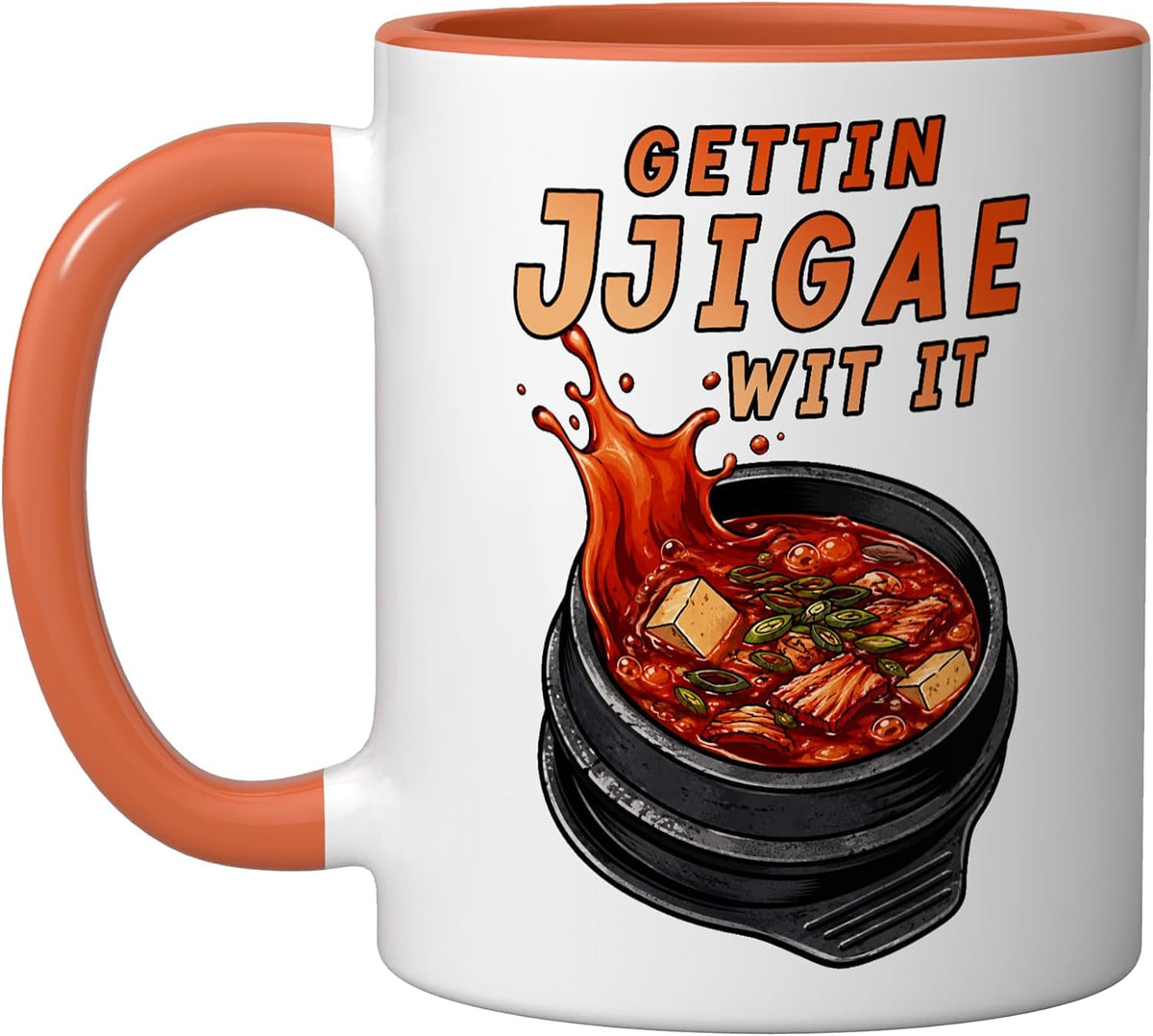 Gettin Jjigae Wit It Korean Jjigae Spicy Korean Stew Ceramic Mug