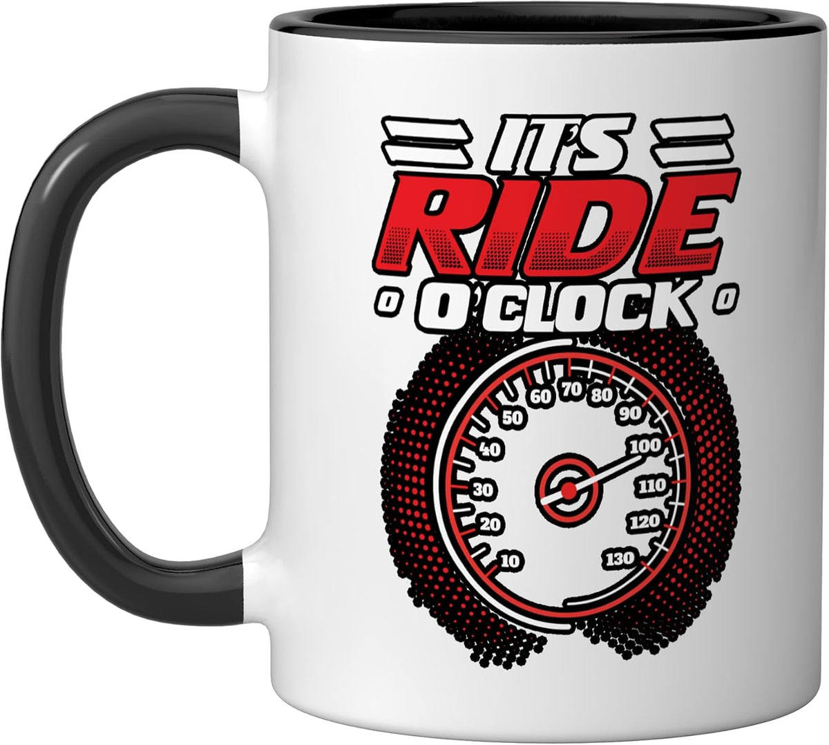 Biker Ride O'clock Car Racing Motorcycle Speedometer Ceramic Mug