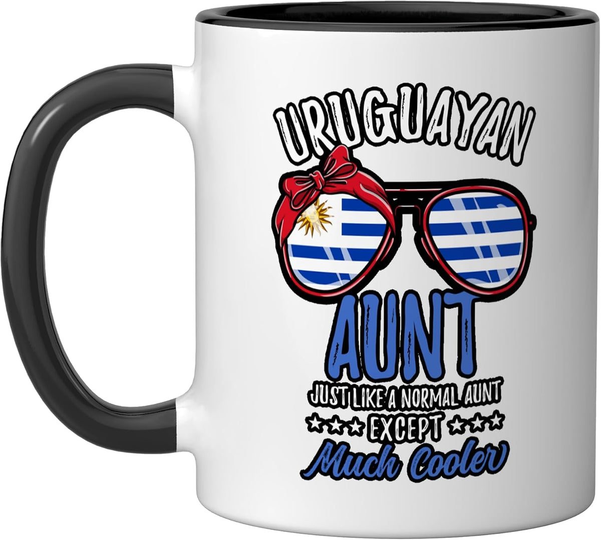 Cool Uruguayan Aunt Sunglasses Uruguayan Family Christmas Ceramic Mug