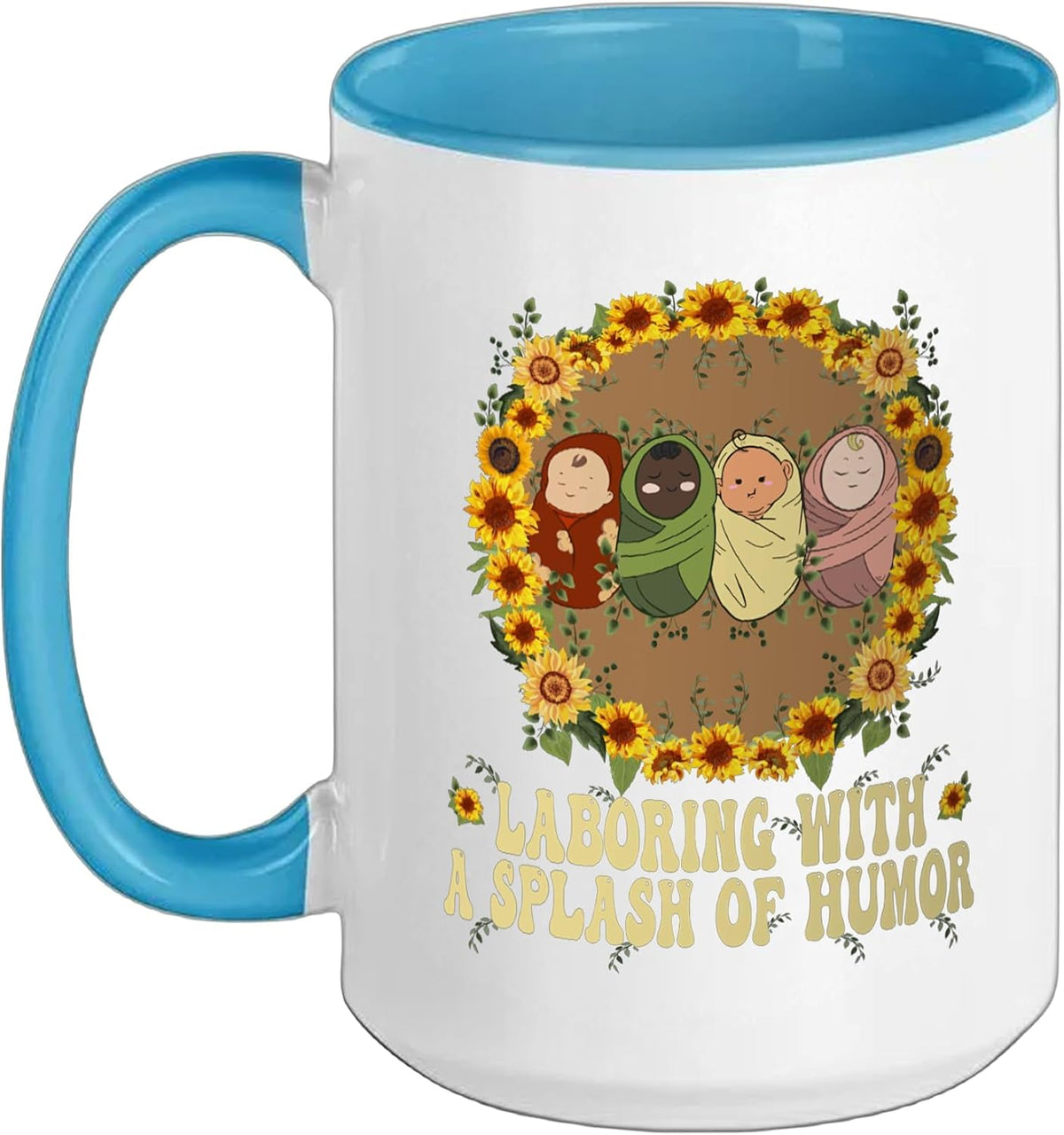 L&D Nurse Meme Laboring With A Splash Of Humor Baby Ceramic Mug