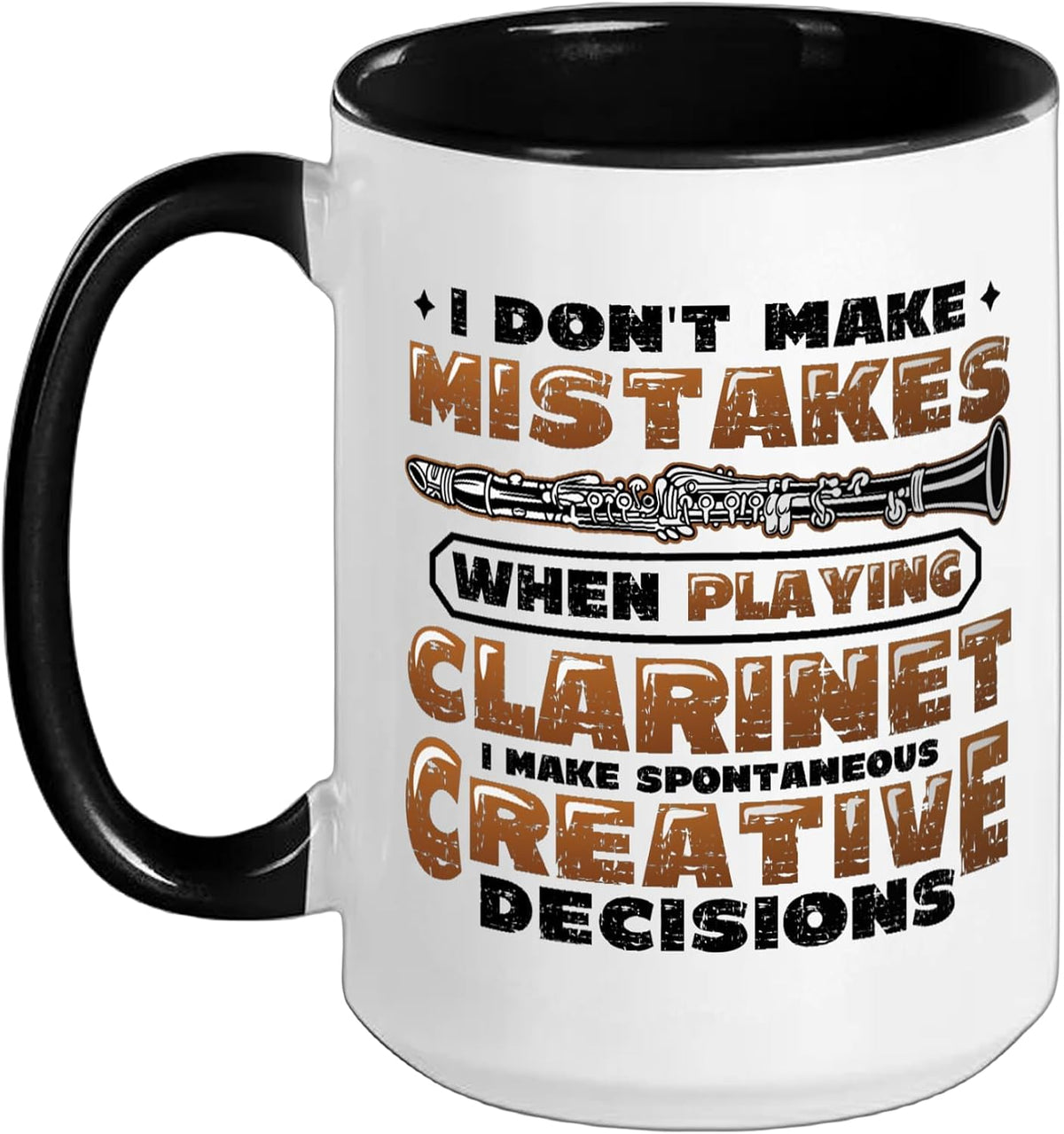 Clarinet Player Make Spontaneous Creative Decisions Ceramic Mug