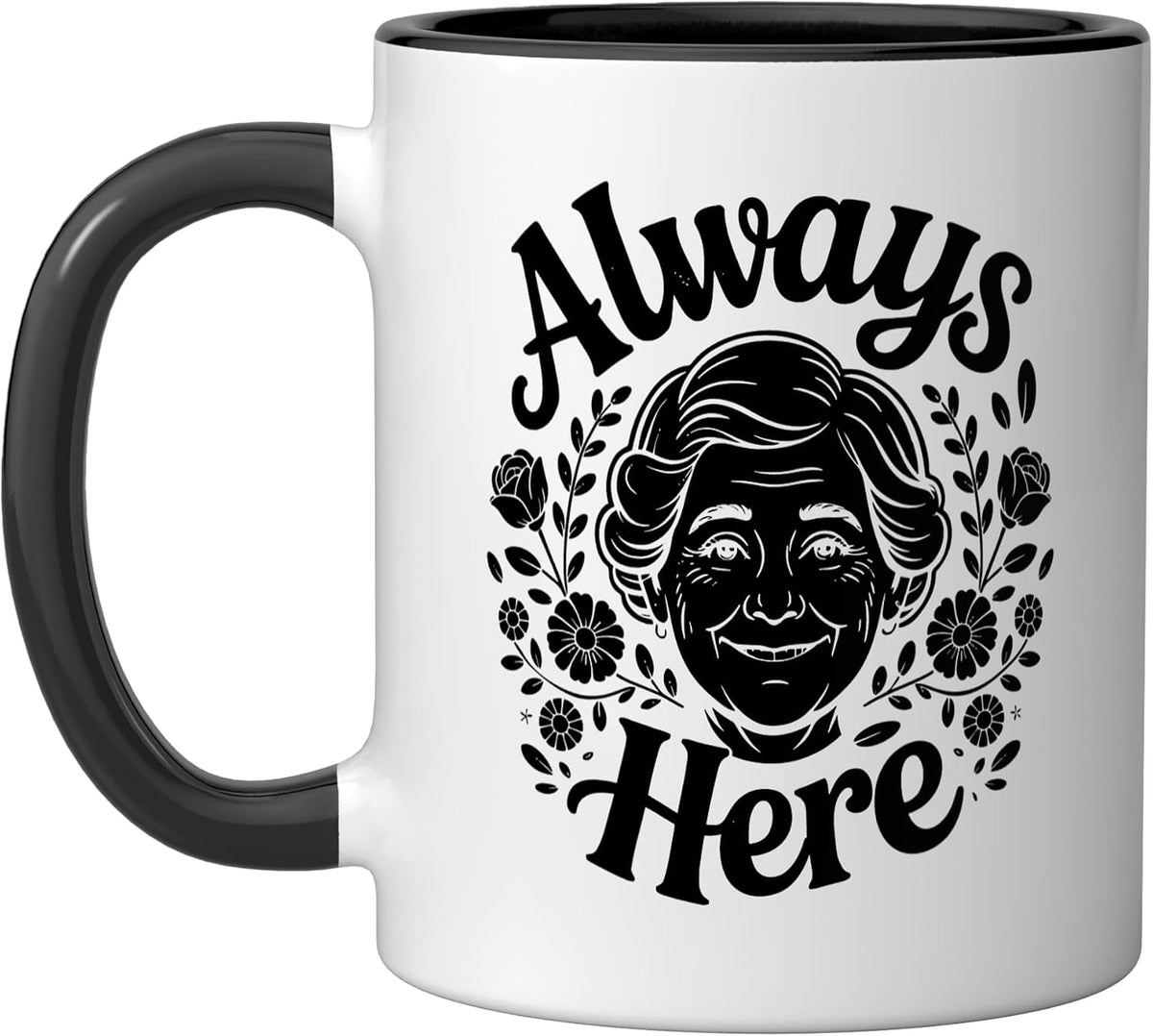 Abuela Flower Spirit Always Here Ancestor Memorial Grandma Ceramic Mug