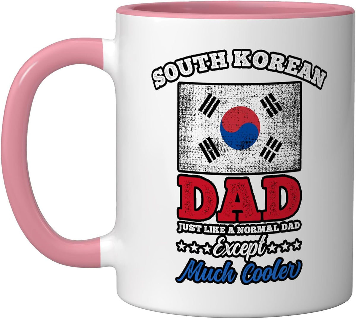 South Korea Flag Fathers Day South Korean Dad Christmas Ceramic Mug