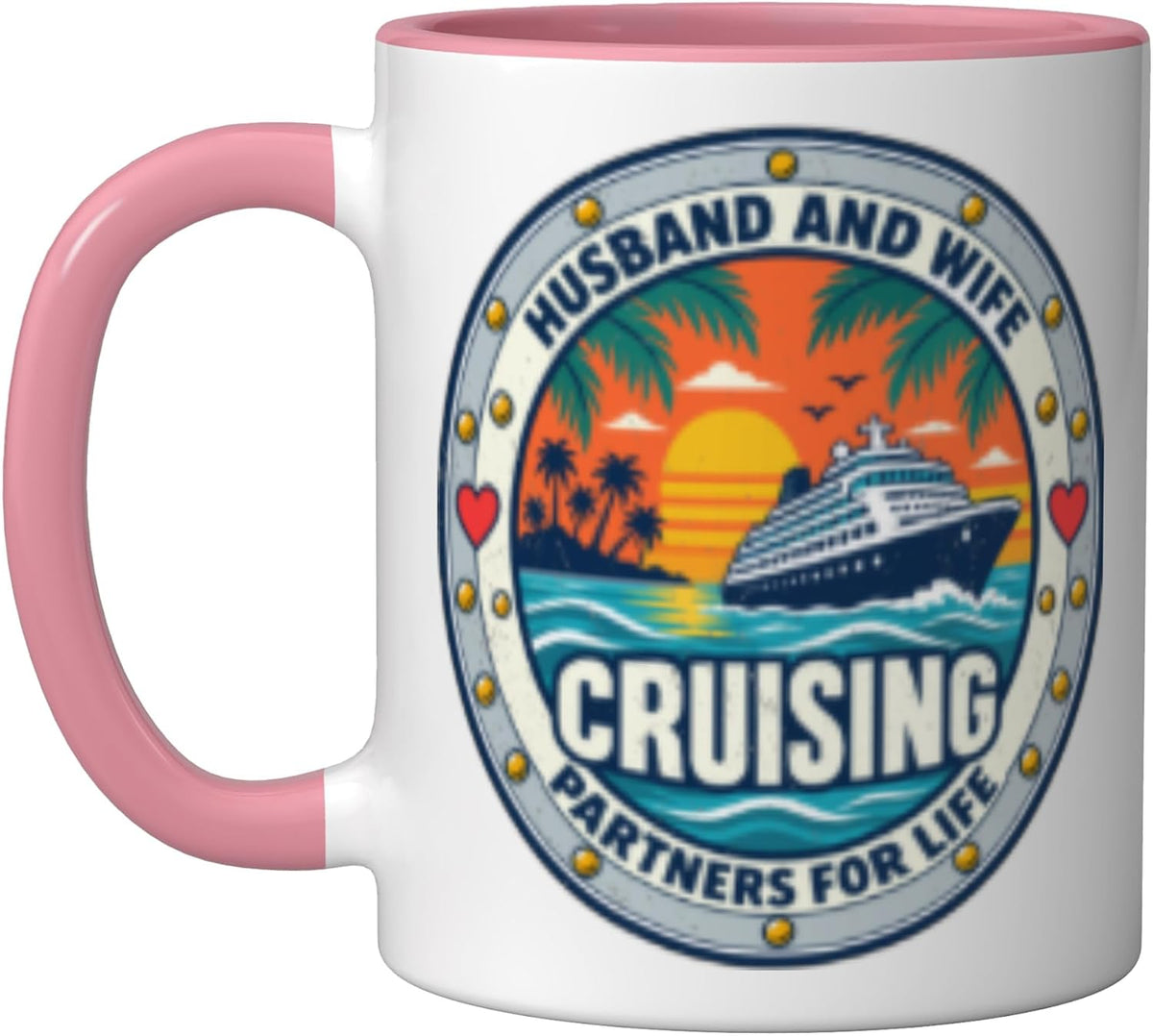 Husband And Wife Cruising Partners For Life Cruise Ceramic Mug