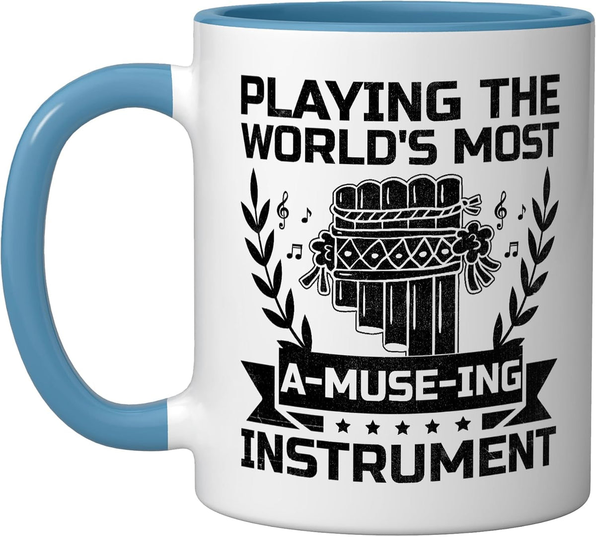 Pan Flute Player Pan Flutist Marching Band Music Ceramic Mug