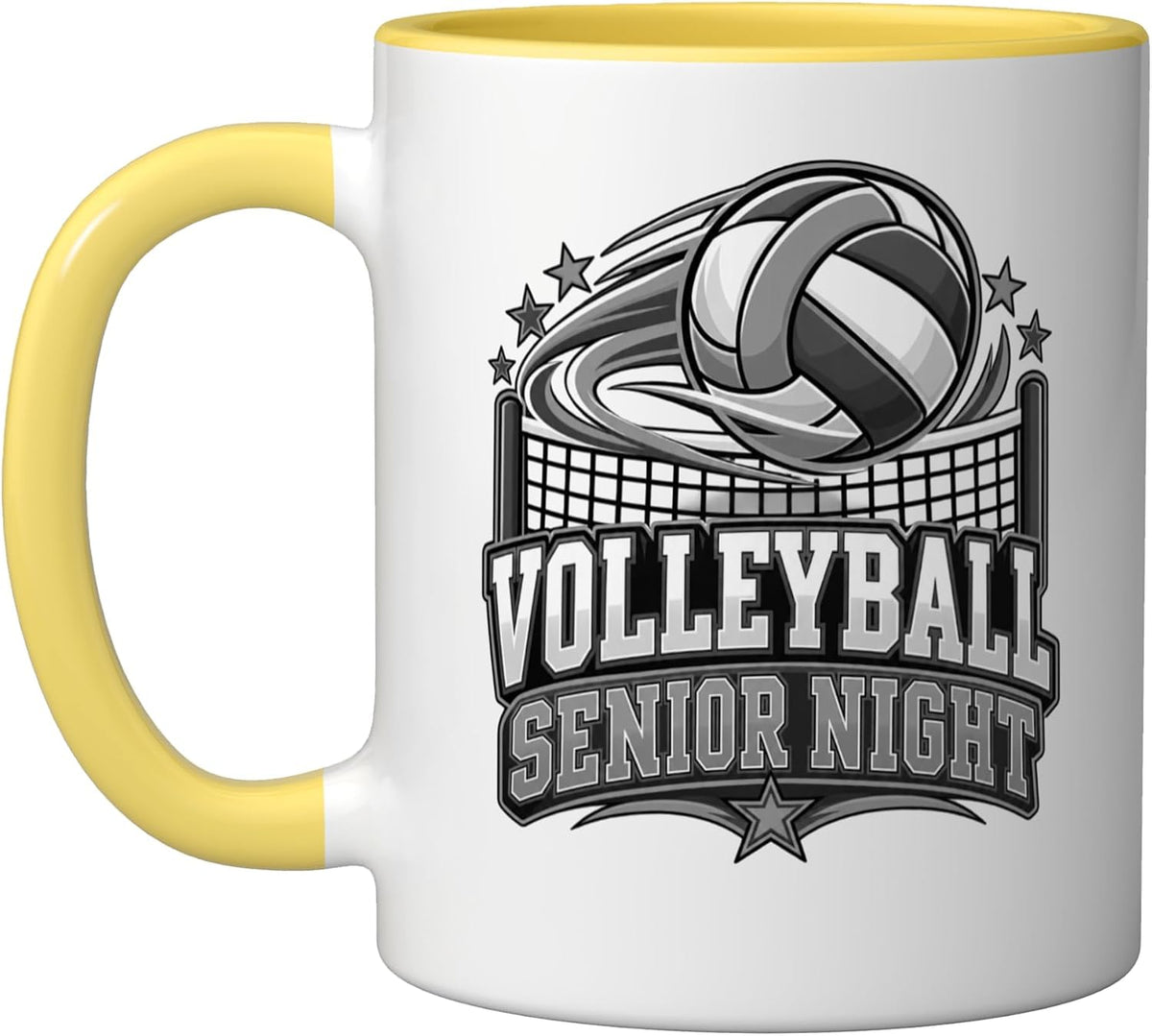 Graduating High School Senior Night Volleyball Player Ceramic Mug