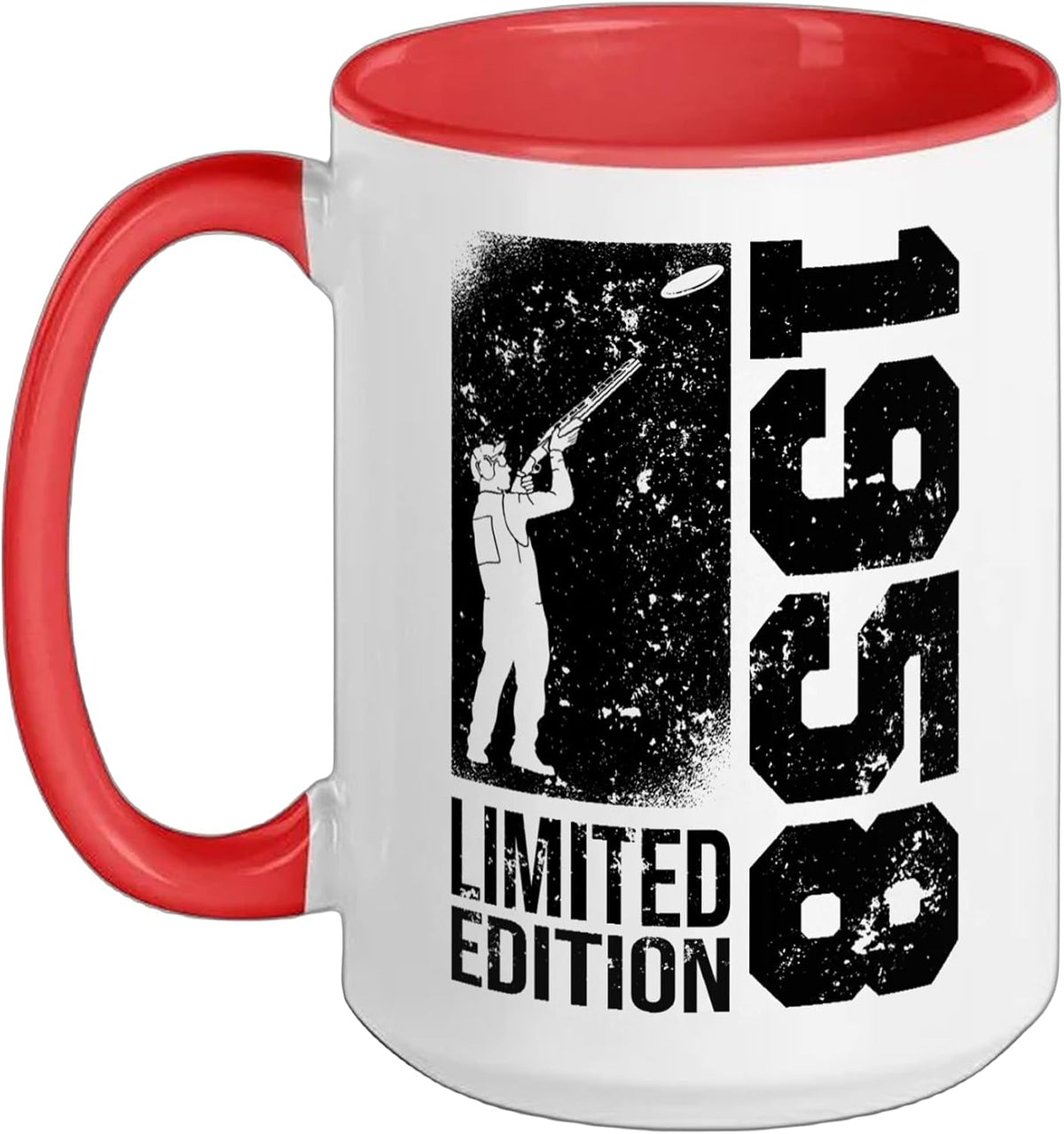 Clay Shooters Vintage 1958 Birthday Clay-Pigeons Shooting Ceramic Mug