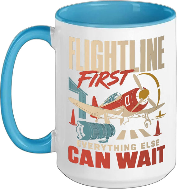 Warbird Aviation Enthusiast Airshow Flightline Gift Ceramic Mug