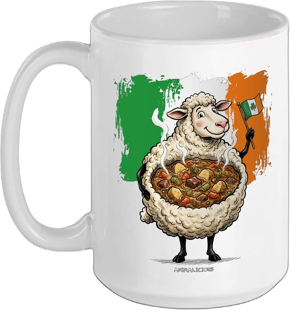 Funny Irish Stew And Sheep From Ireland Ceramic Mug