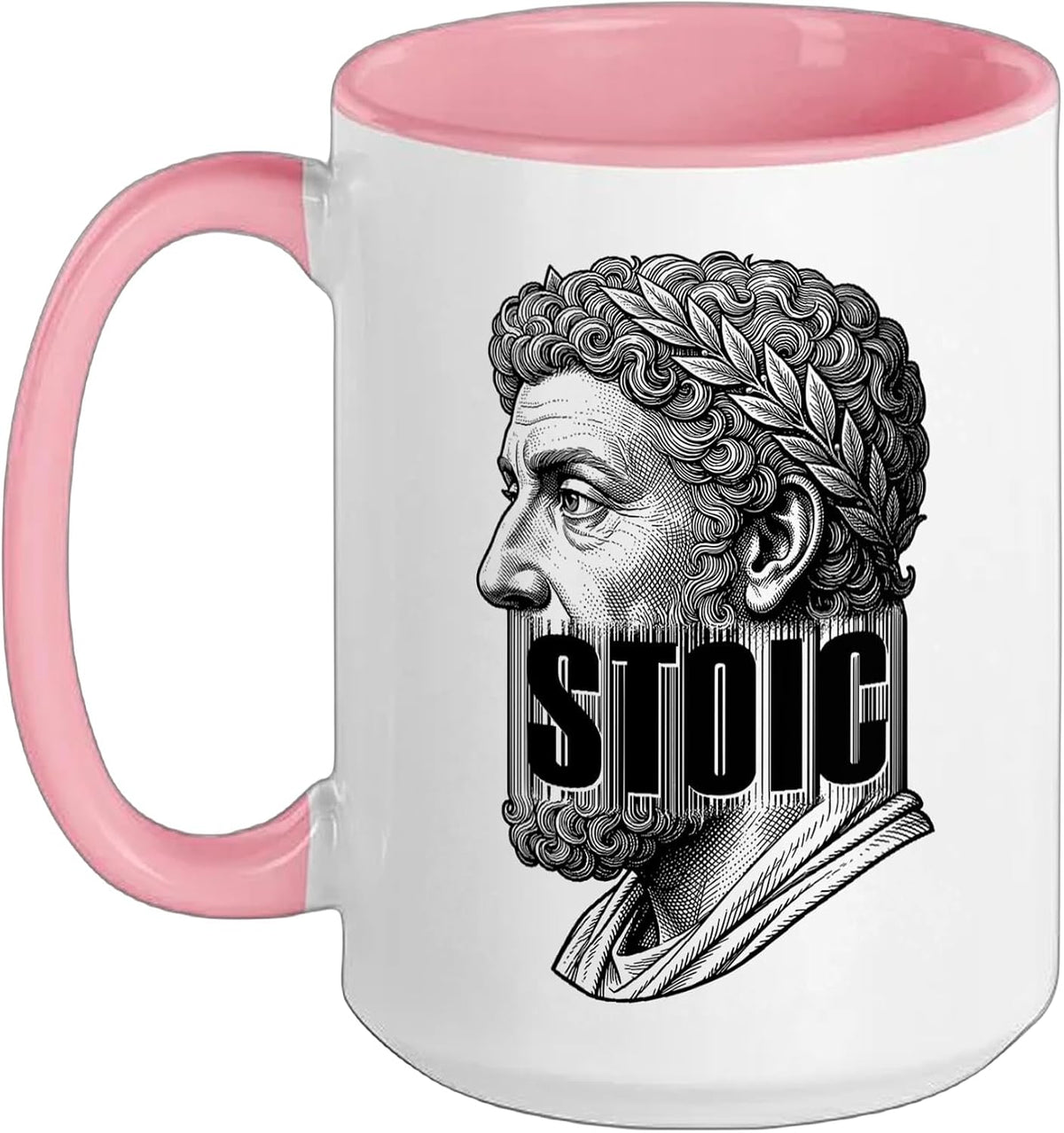 Marcus Aurelius Stoic Philosophy Barcode Philosopher Ceramic Mug