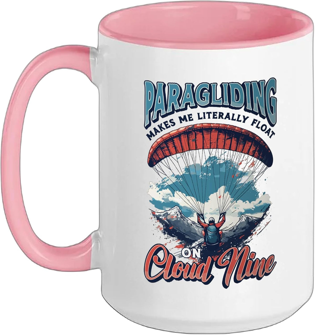 Paragliding Skydiving Parachute Paraglider Paragliding Ceramic Mug