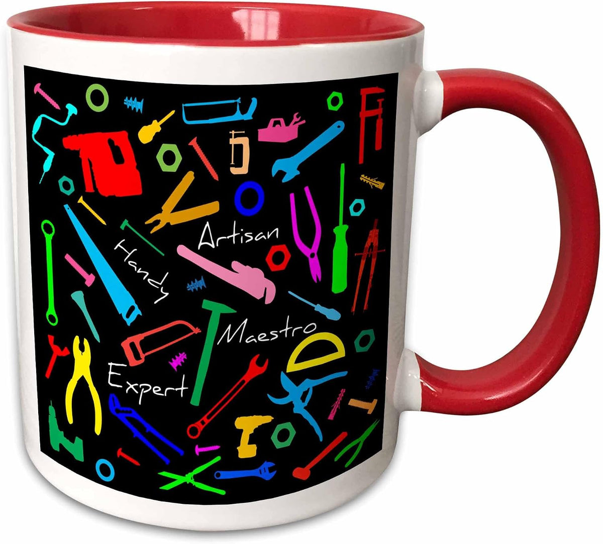 Colorful Bench Tools & Metalware, Text Artisan Ceramic Mug