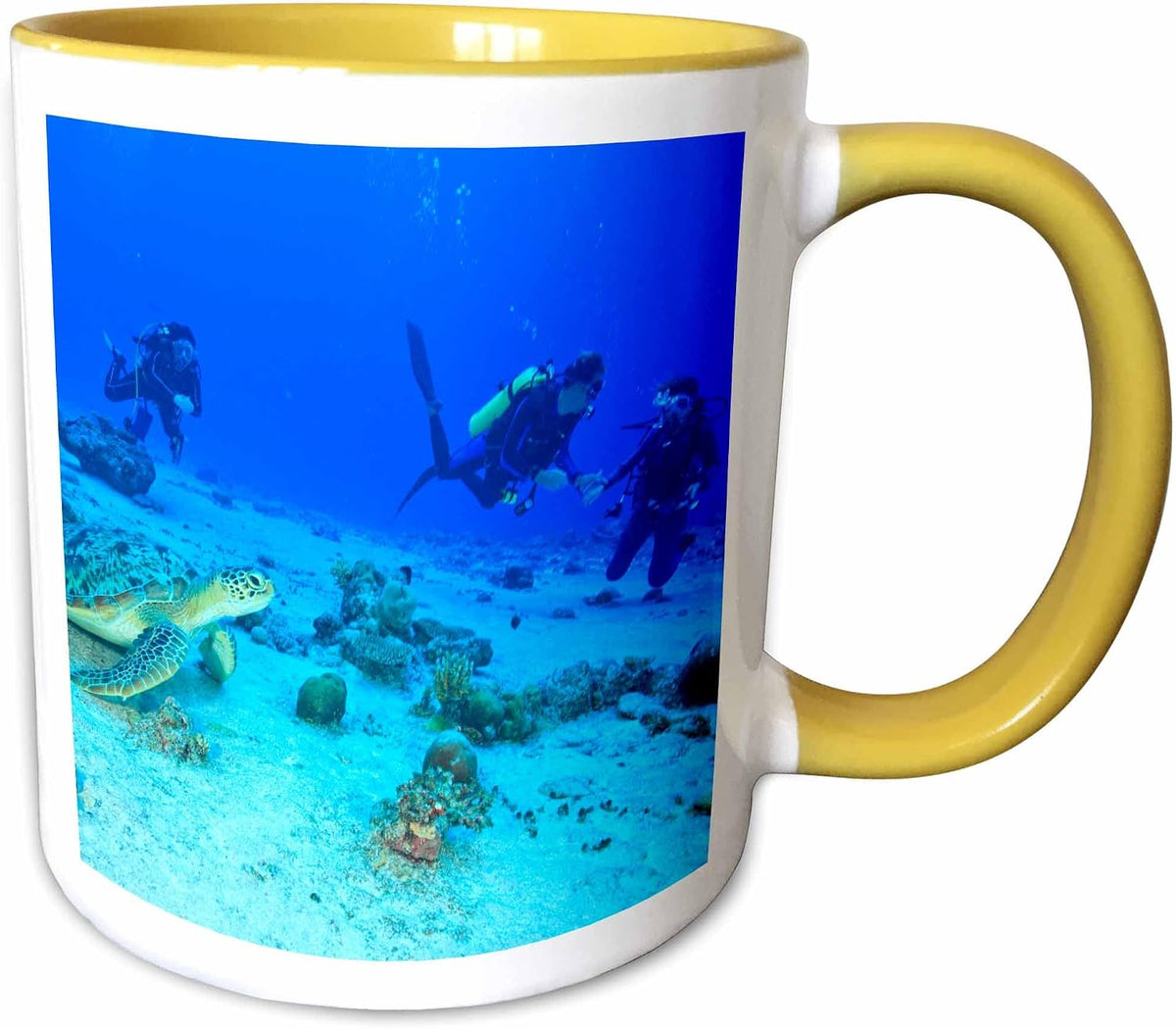 Scuba Diving, Green Sea Turtle, Southern Ceramic Mug