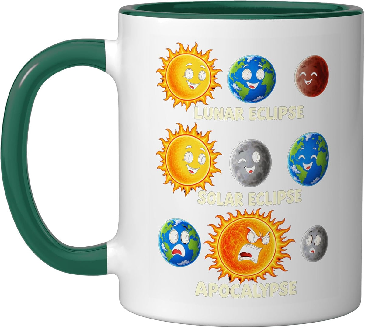 Lunar Eclipse Solar Eclipse Apocalypse Astronomy Humor Ceramic Mug