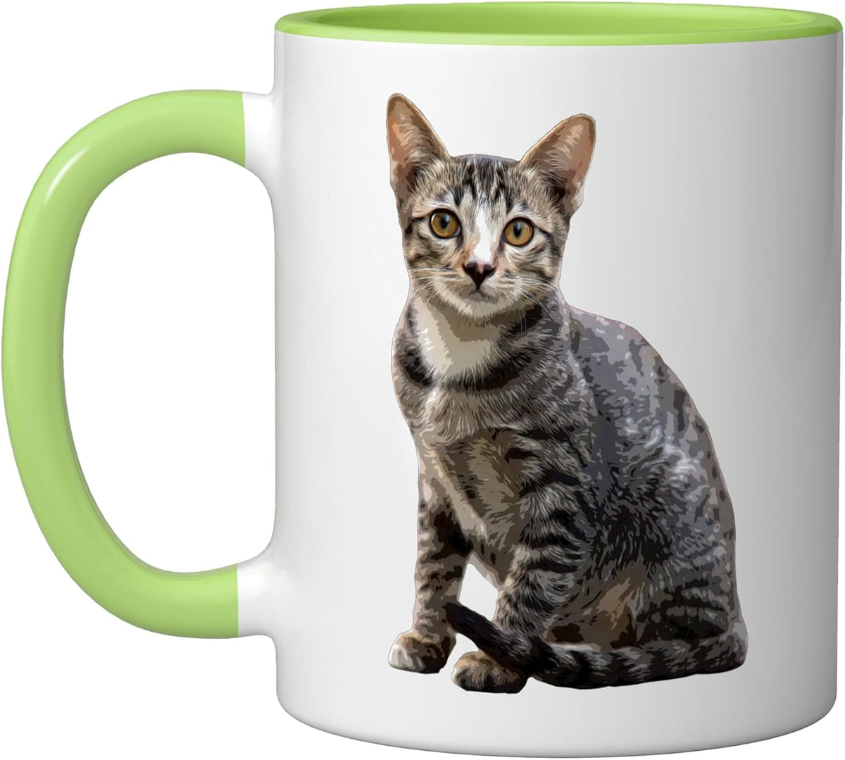 Cat Vintage Portrait Pet Tomcat Design For Animal Lovers Ceramic Mug