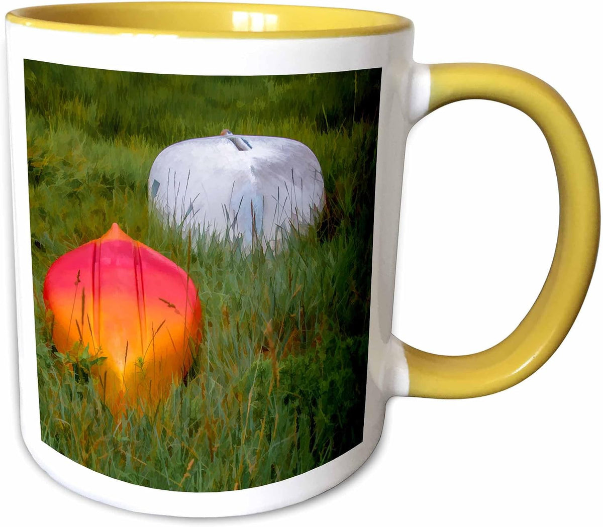 Kayaks In The Marsh Ceramic Mug