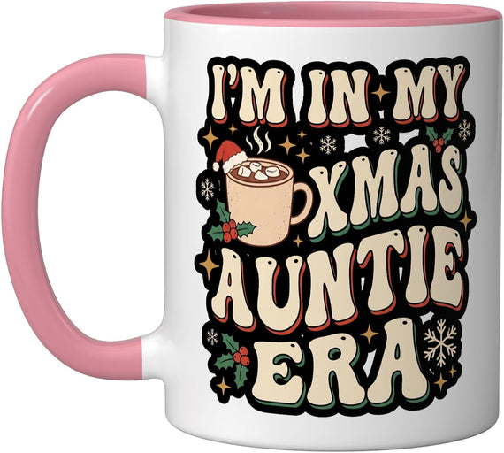 In My Xmas Auntie Era Auntie Christmas Aunt Ceramic Mug