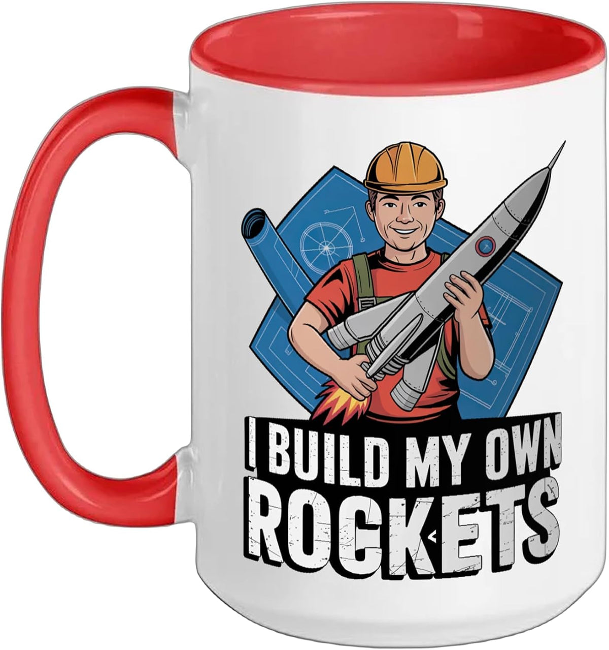 Build Your Own Model Rocket Launch Pad Kit Ceramic Mug