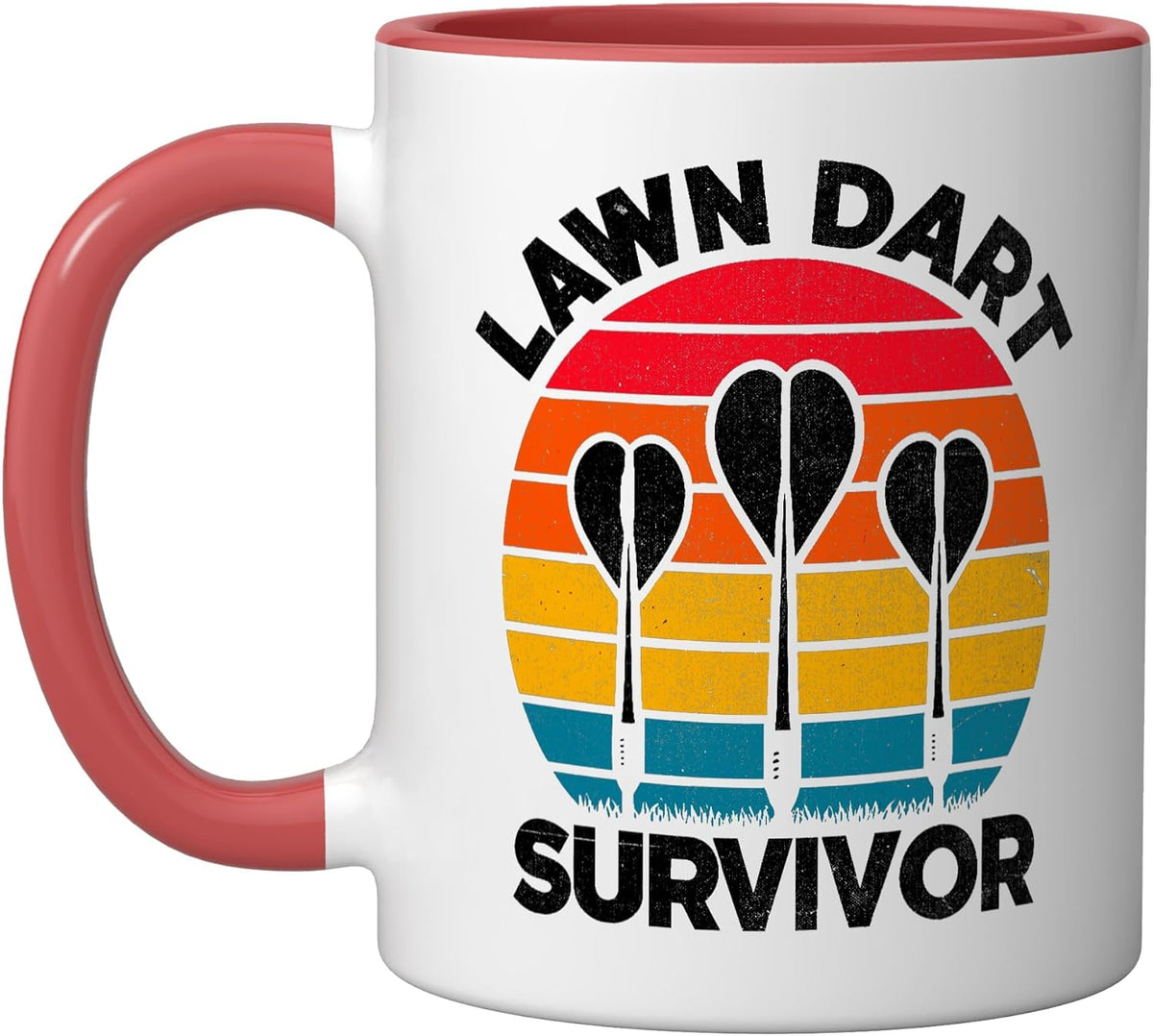 Lawn Dart Survivor Throwing Darts Dart Player Ceramic Mug