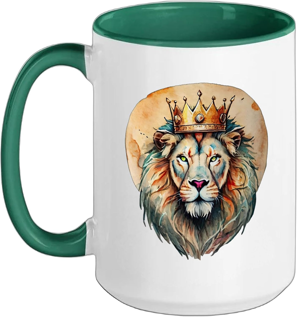 Dad Lion Father's Day King Of Our Jungle Happy Birthday Ceramic Mug