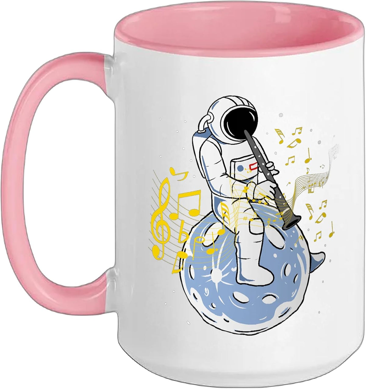 Astronaut Playing Clarinet For Clarinet Player Ceramic Mug