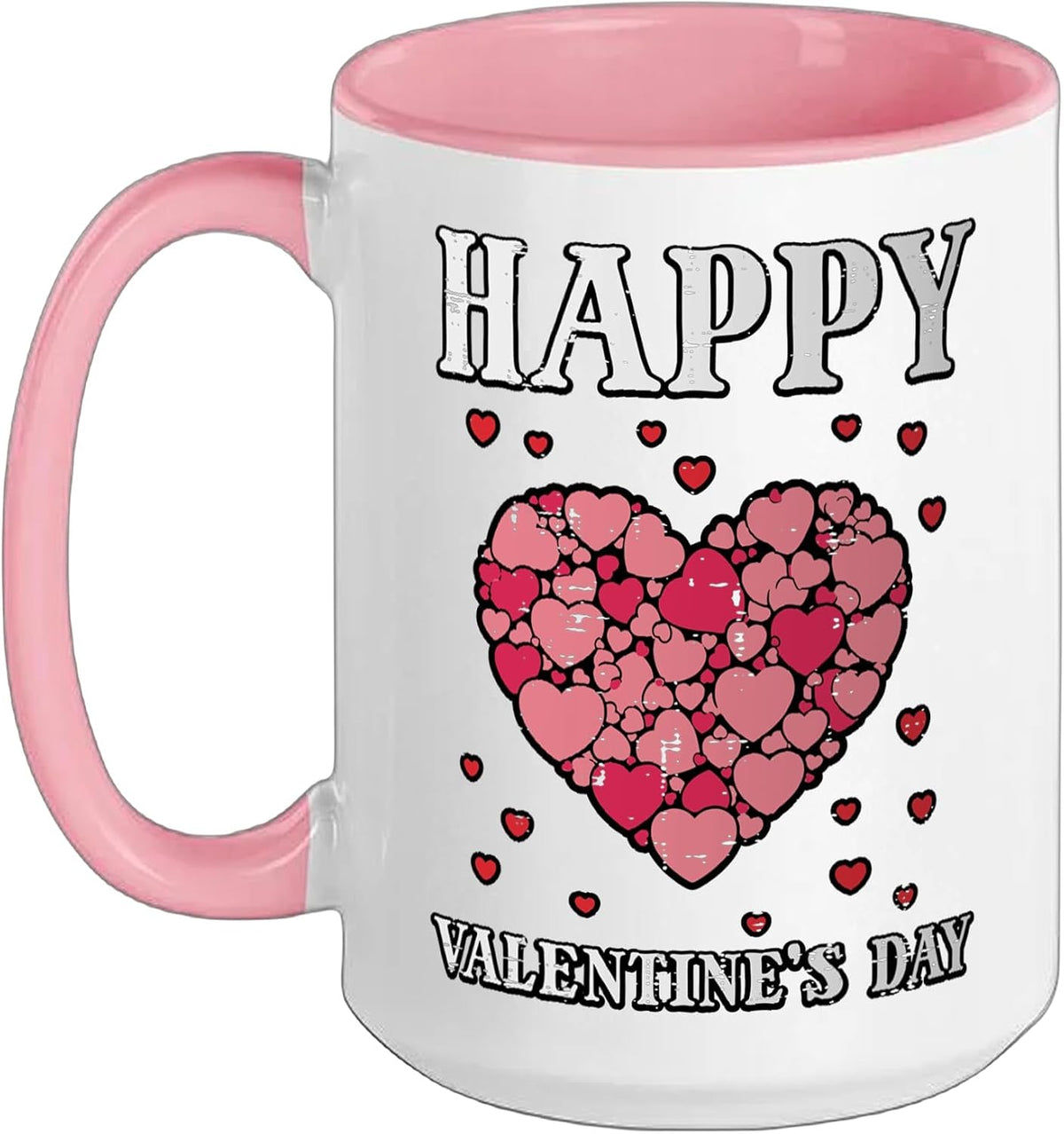 Happy Valentines Day Hearts Heart Cute Love Girls Kids Ceramic Mug