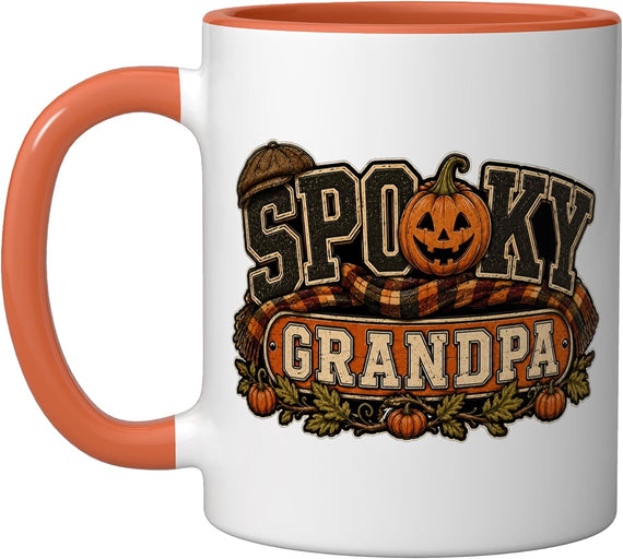 Papa Gifts Grandfather Pumpkin Dad Spooky Grandpa Halloween Mug