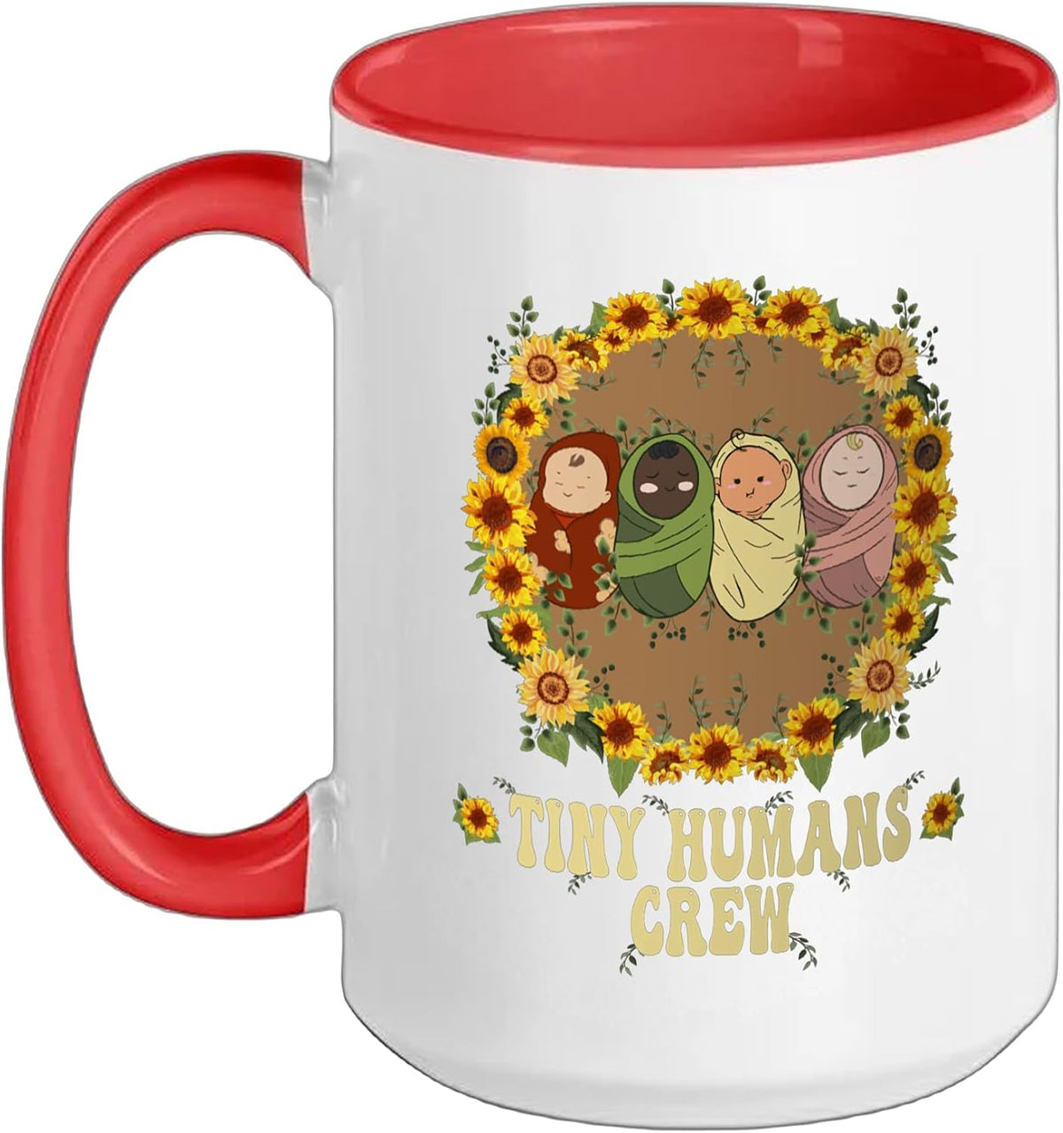 Tiny Humans Crew L&D Nurse Squad Labor And Delivery Team Ceramic Mug