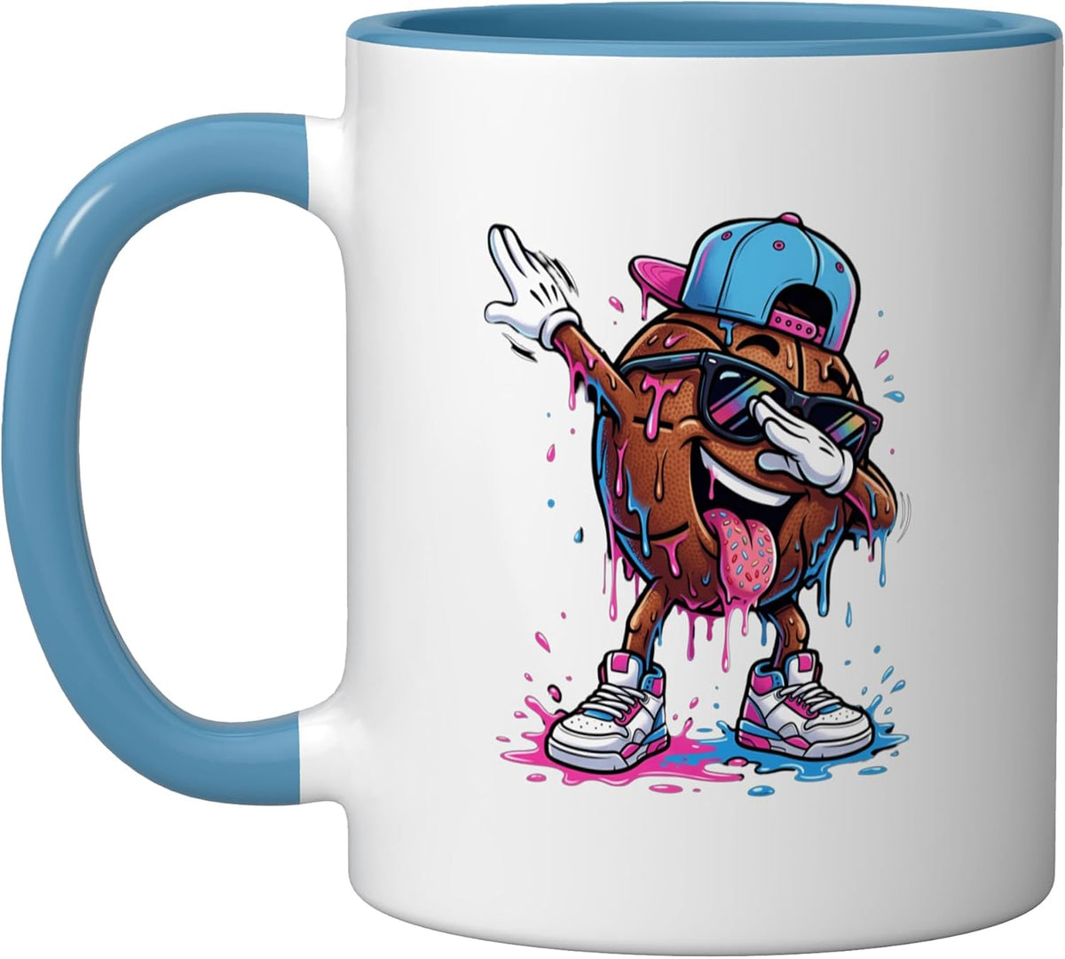 Drip Basketball Player Ice Cream Sprinkles Ceramic Mug
