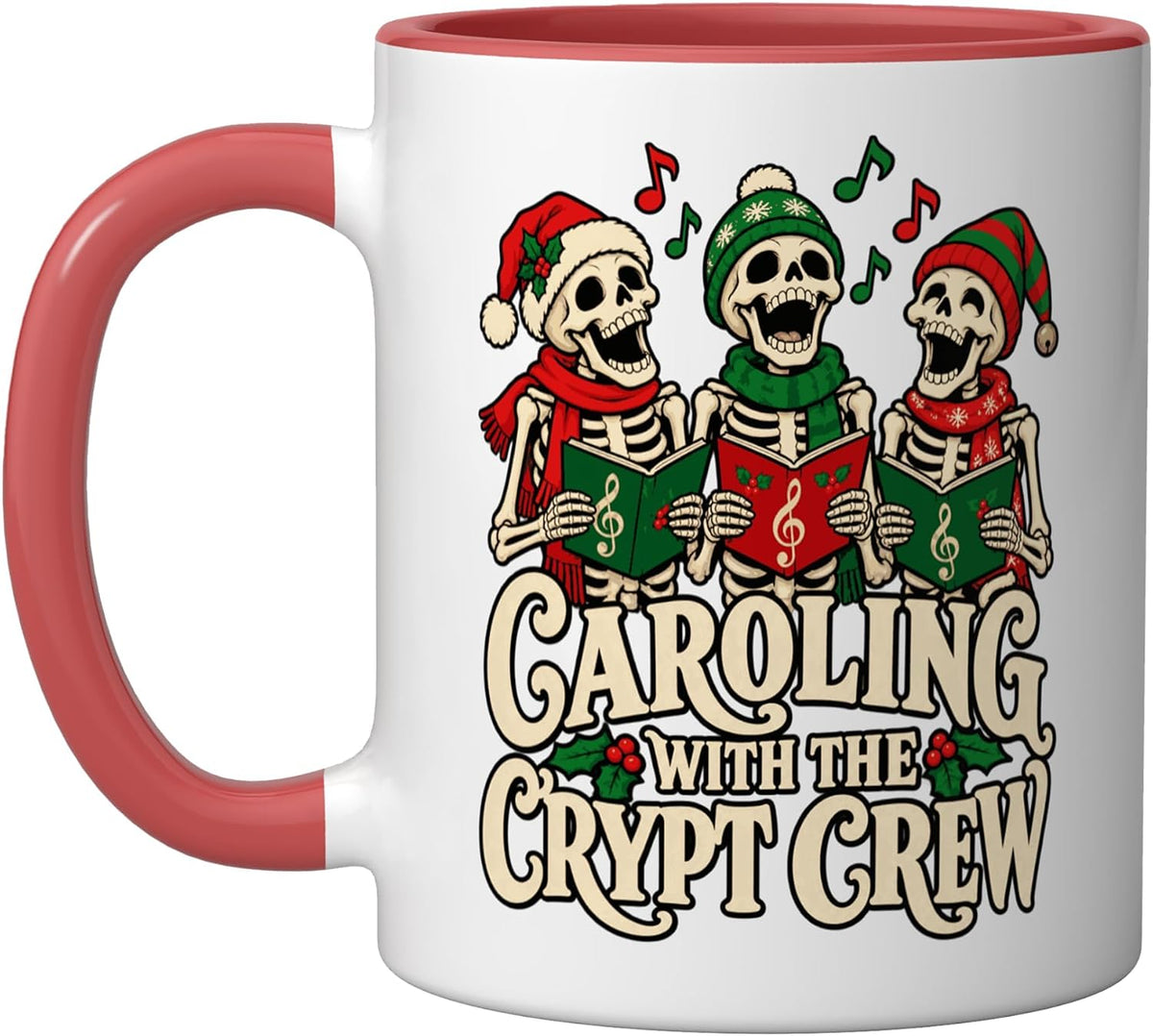 Caroling Skeletons Funny Choir Mug