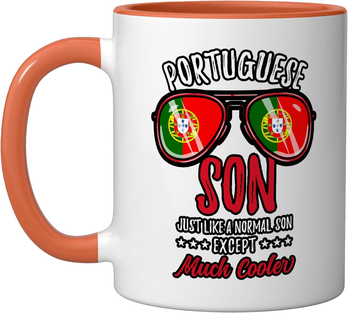 Cool Portuguese Son Sunglasses Portuguese Family Christmas Ceramic Mug