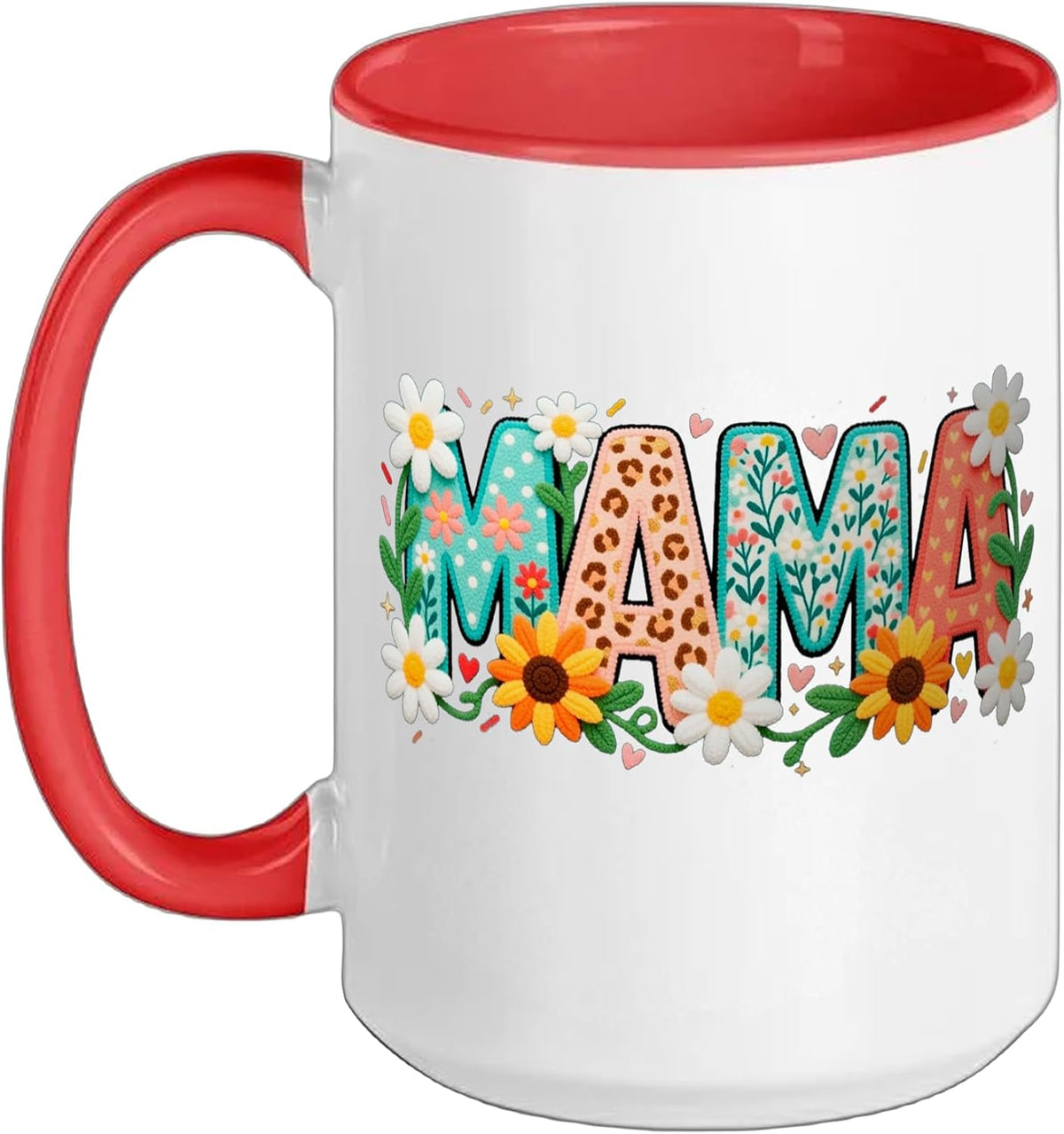 Floral - Mama Design - Mom - Mothers Day - Mommy Christmas Ceramic Mug