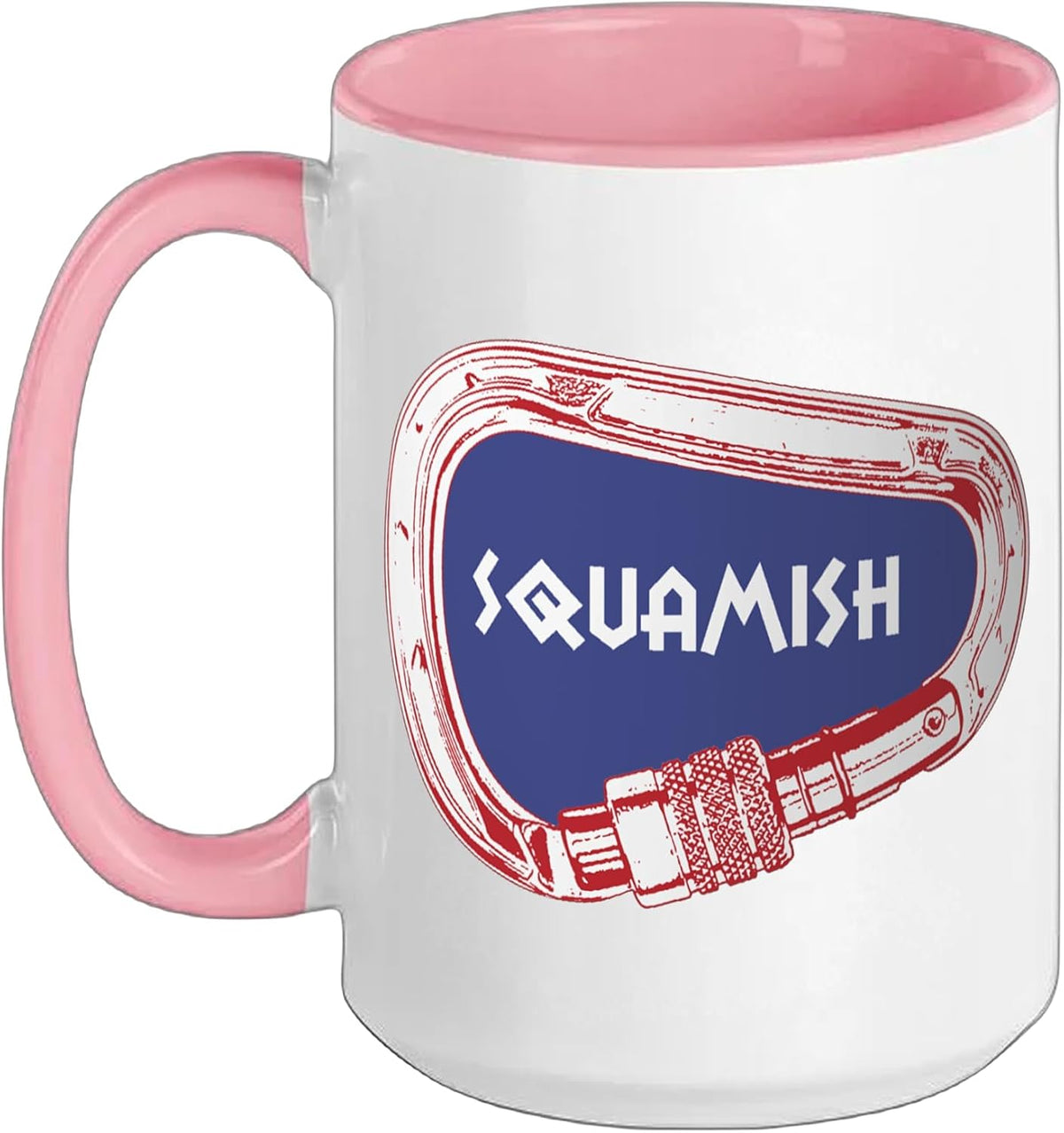 Squamish Rock Climbing Carabiner Ceramic Mug
