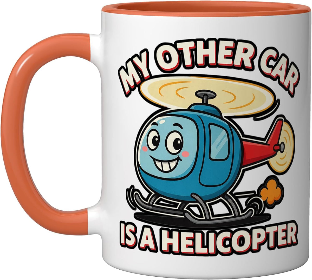 My Other Car Is A Helicopter Pilot Aviation Jokes Ceramic Mug