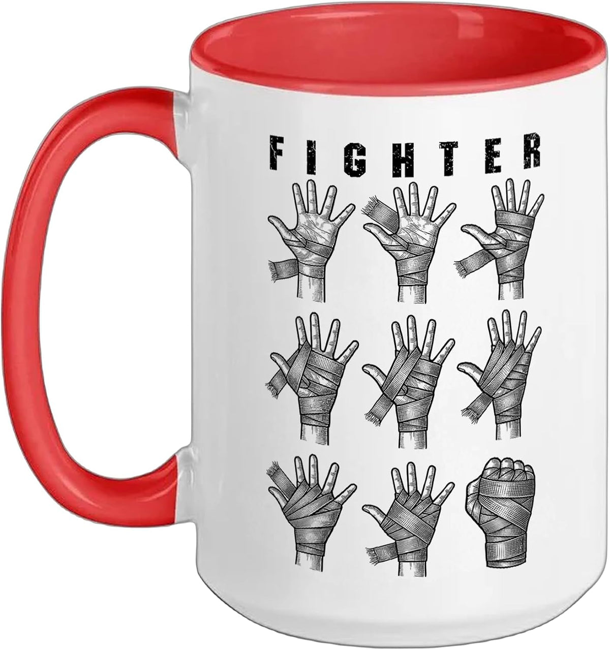 Mma Fighter Boxer Boxing Mixed Martial Arts Hand Wrap Ceramic Mug