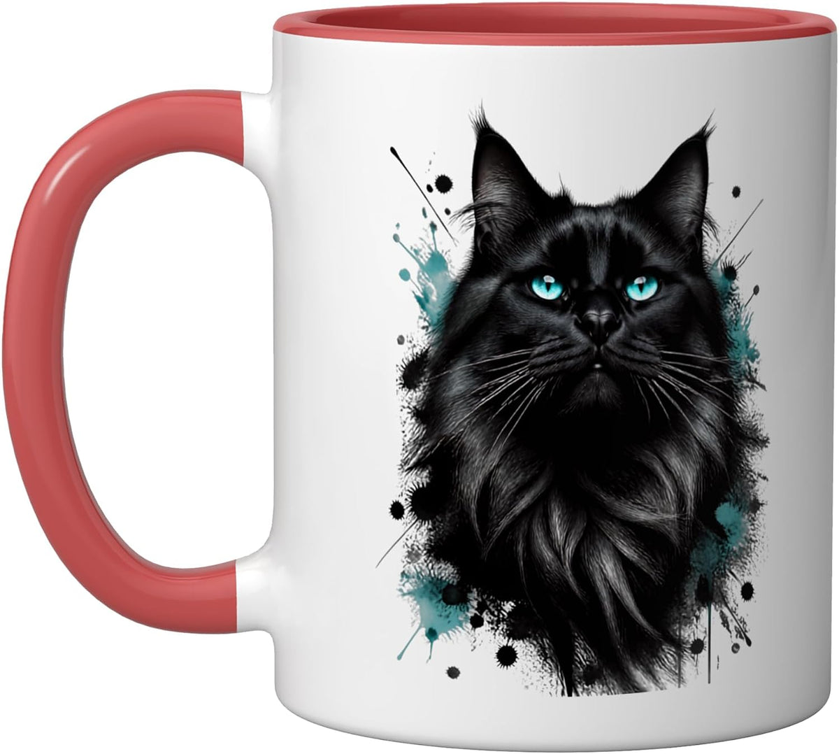 Cat Motif Art Design Gifts Cute Kitten Ceramic Mug