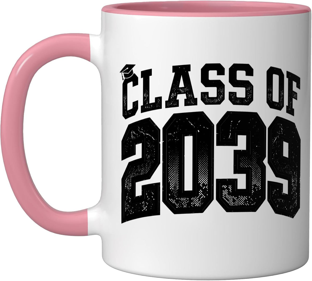 Class Of 2039 Senior Year College School Graduation Ceramic Mug