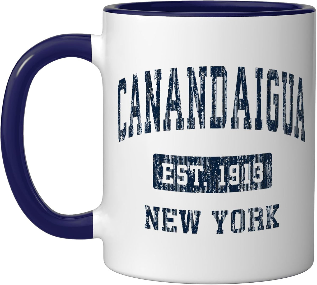 Canandaigua New York Ny Vintage Sports Established Design Ceramic Mug