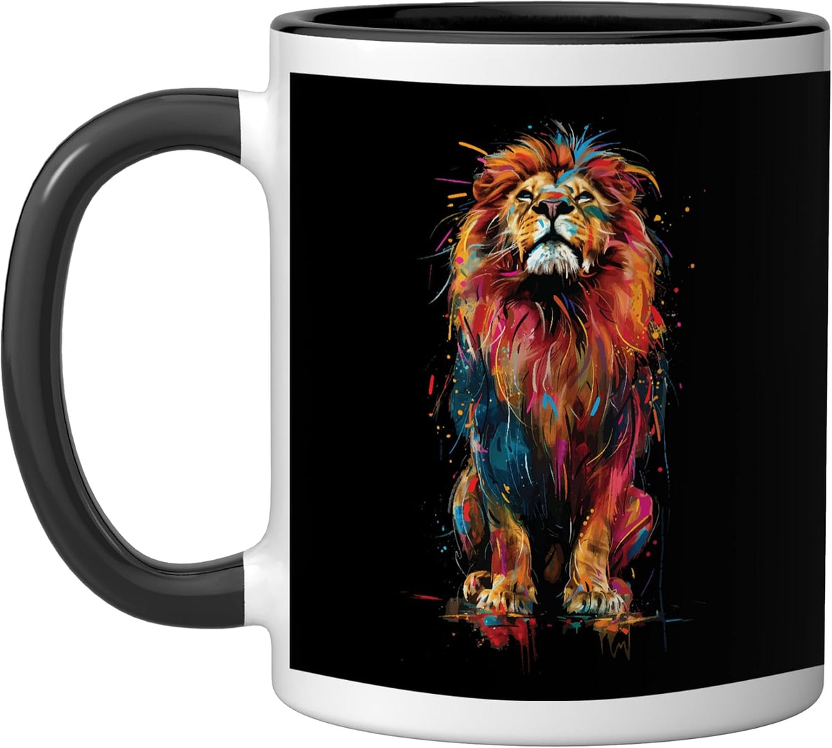 Lion Colorful Ceramic Mug