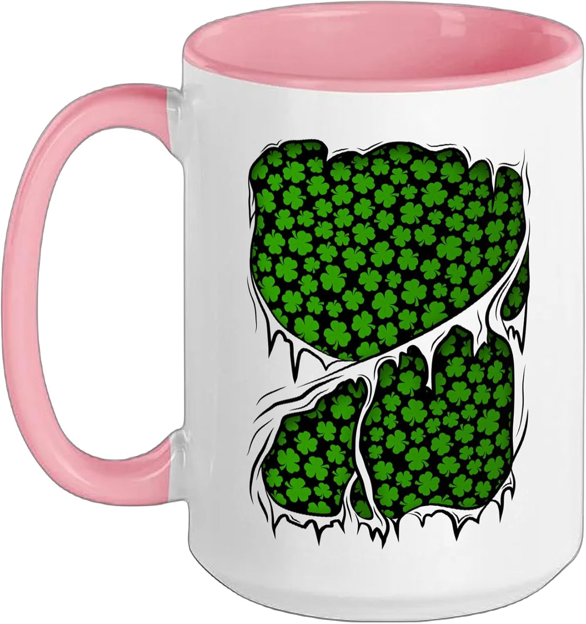 St. Patrick's Day American Irish Funny Lucky Clovers Ceramic Mug