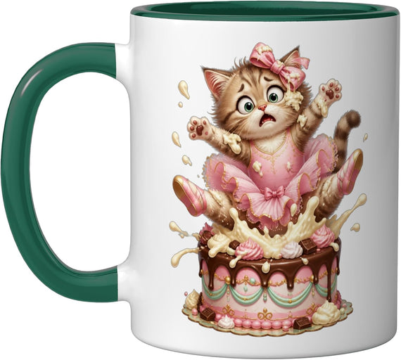 Cat Motif Art Design Gifts Cute Kitten Ceramic Mug