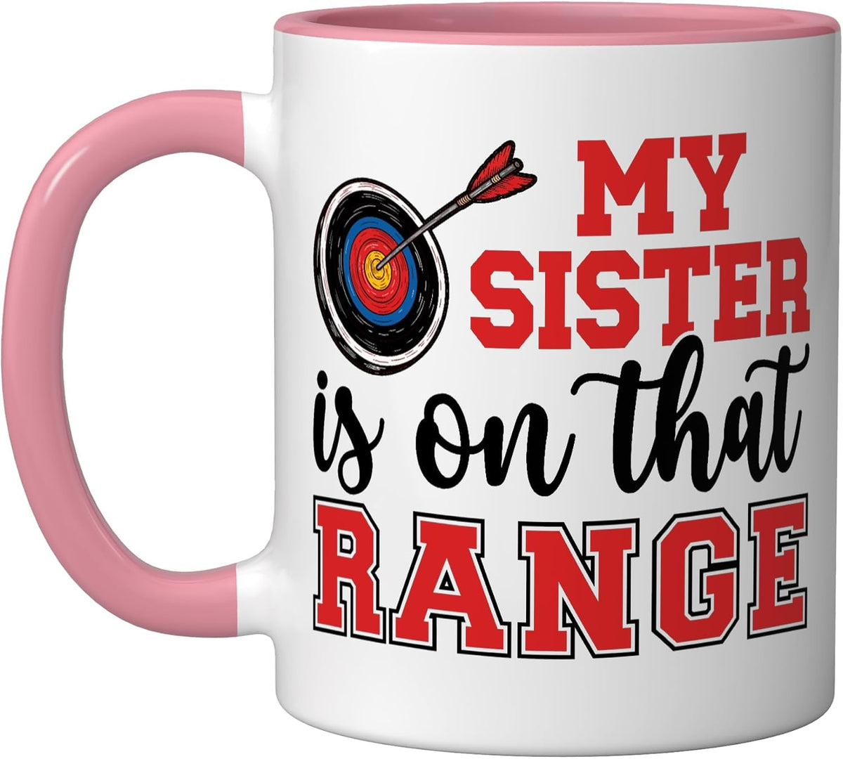 Archery Sister Proud Brother Of An Archer Sister Ceramic Mug