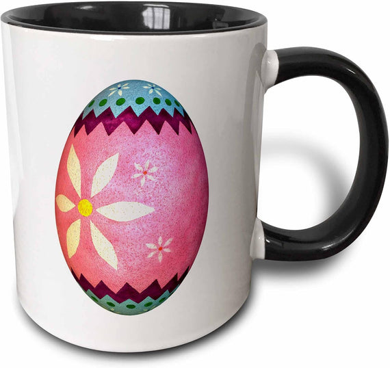 Dyed Daisy Easter Egg Ceramic Mug