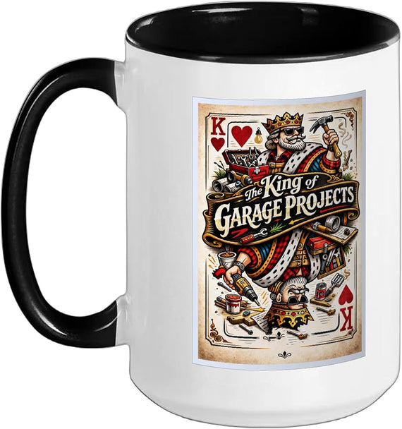 Garage Project Father Dad Husband King Parody Gift Graphic Ceramic Mug