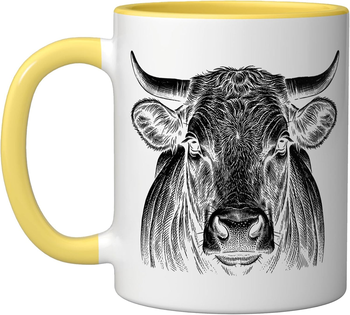 Cow Illustration Ceramic Mug